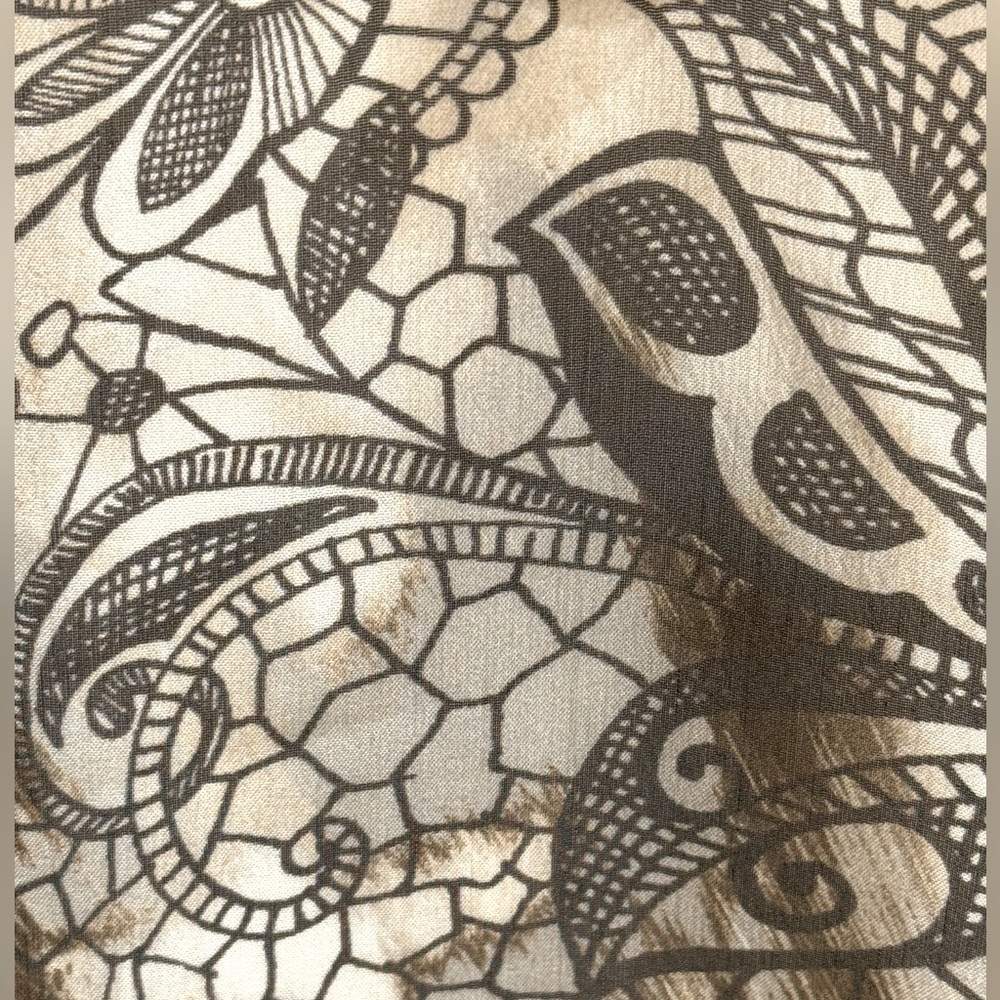 NWT Bleu d’Azur Artistic Printed Dress – Size 6 / FR 38 - Picture 9 of 10